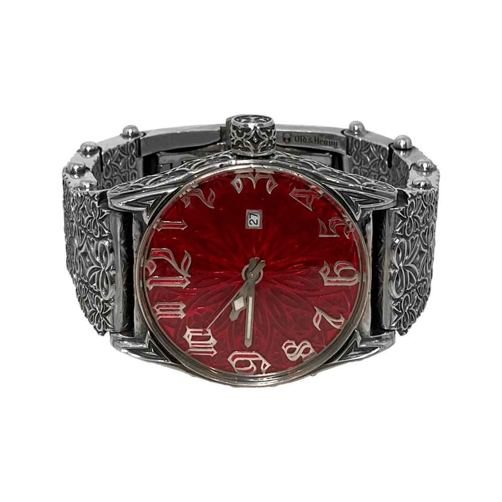 Мужские часы Gothic в серебряном корпусе с браслетом из серебра
