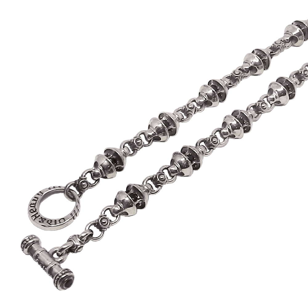 Мужская серебряная цепь Garnet Lux Chain с вставками граната